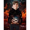Autumn 3D Halloween Printed Hoodies Fashionable Casual Sports Long Sleeved Children's Boy Hooded Sweatshirts