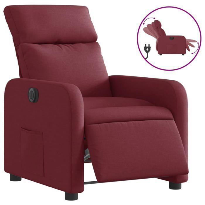 VidaXL Fauteuil Inclinable Électrique, Chaise de Relaxation avec Dossier et Repose-pied Réglables, Siège de Salon Salle de 3206684