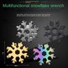 Multifunctional Snowflake Wrench EDC Socket Wrench Hexagonal Octagonal Combination Wrench Portable Tool Stainless Steel Wrench LM