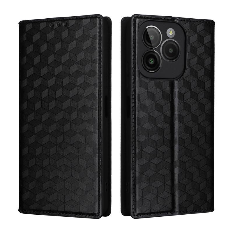 Кожаный чехол для BLU G54: Многофункциональная магнитная пряжка, держатель для карт, защитный чехол для мобильного телефона
