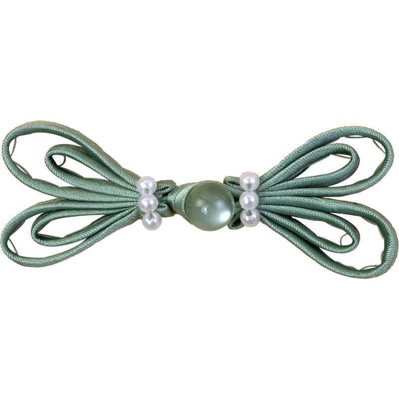 10pcs Chinese Cheongsam Buckle Beaded Trim Fastener Chinese Knot Buttons DIY Handcraft Clothing Decorative Accessory