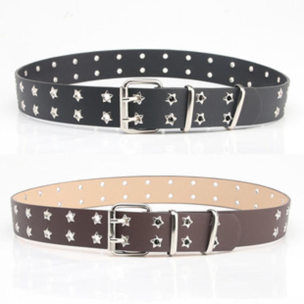 Women's belt alloy inlaid rhinestone pin buckle with dress decorative belt elegant versatile niche pu belt