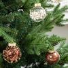 Yousheng 25 Pcs 2.36 Inch Christmas Ball Ornaments Glitter Sequin Plastic Ball Christmas Tree Hanging Decorations for Indoor Outdoor Holiday Decor