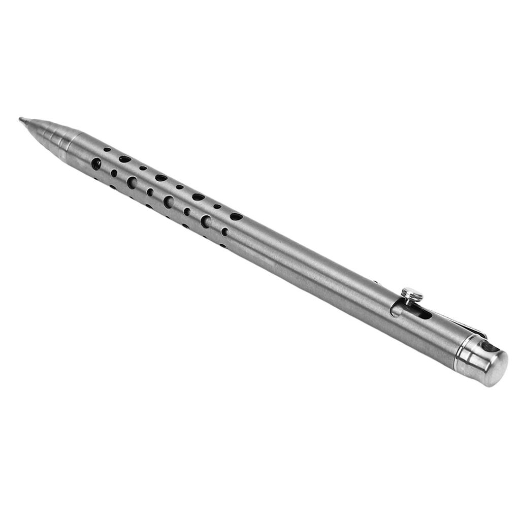   Action Pen Ti Alloy Lightweight Portable Ballpoint Pen with Clip for   Business School