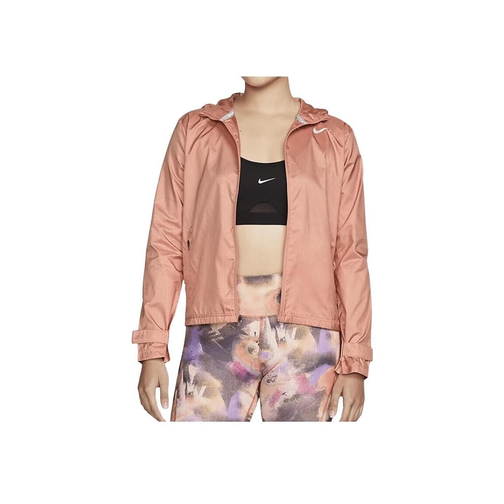 Nike Ветровка с логотипом Essential Pattern Женская куртка розового цвета CU3218-824