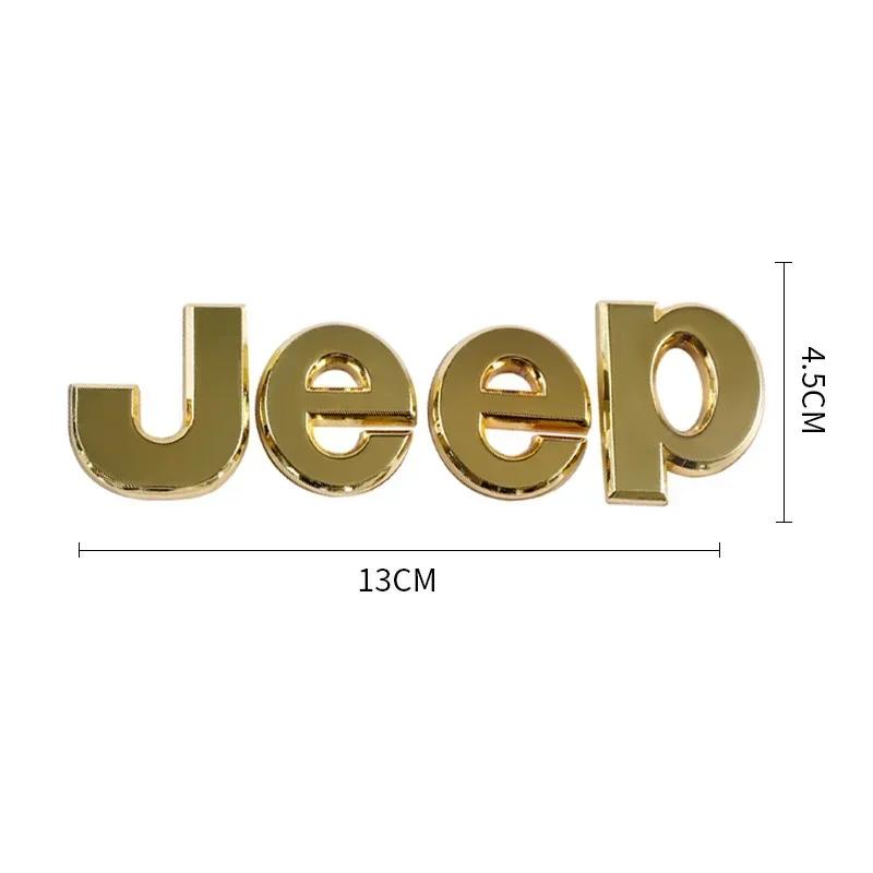 For Jeep 1Pcs Car Badge  Auto Trunk Metal s For Jeep Renegade Compass Grand Cherokee Wrangler Patriot Rubicon