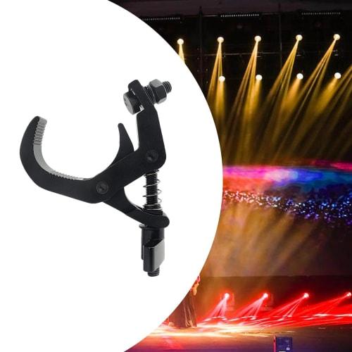Folpus Stage Light Clamp, Moving Head Beam Clamp, Stage Light Clamp Hook, Stage Light Accessory for Effect Lights, Pub Spotlights, Black
