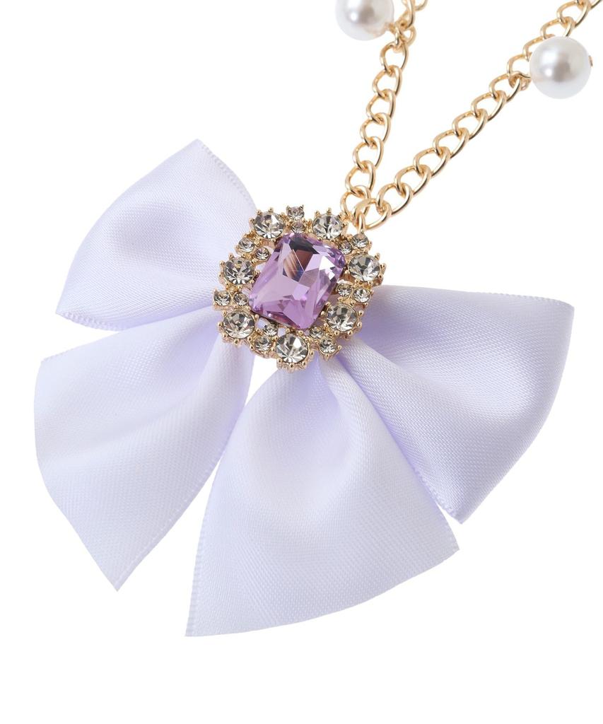 Шарм Maison de Fleur, Шарм-подвеска на сумку Bijou Ribbon с жемчугом, Женский, Цвет слоновой кости