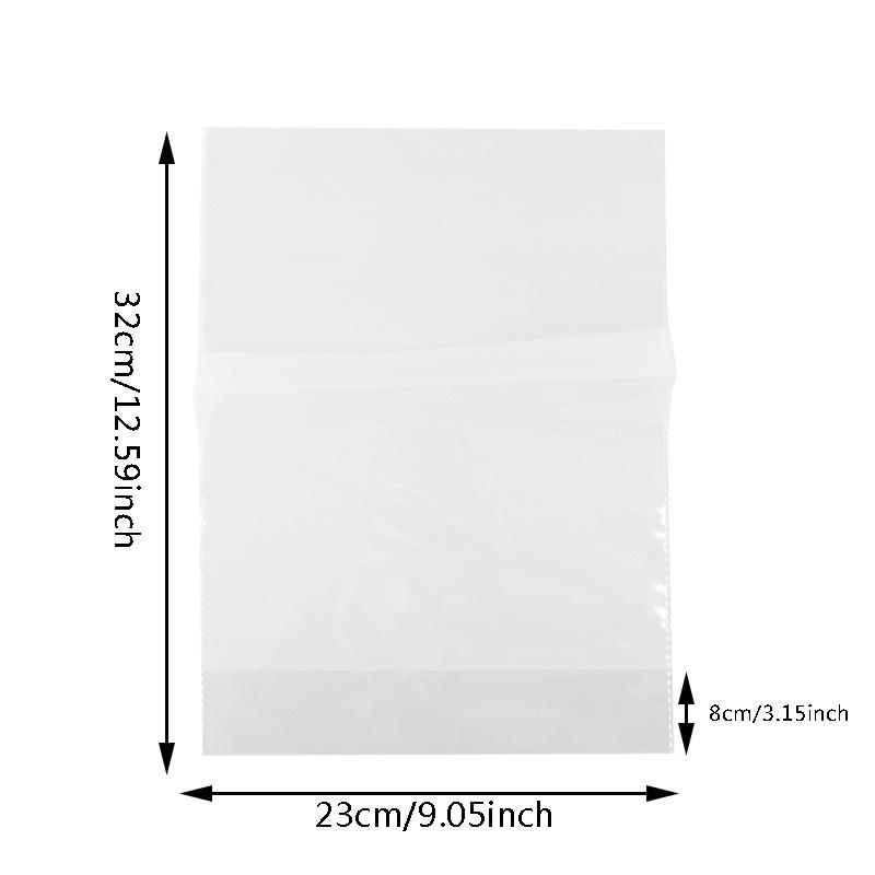 100pcs Transparent Bread Packaging Bags Kitchen Durable Baking Pouches Party Favors