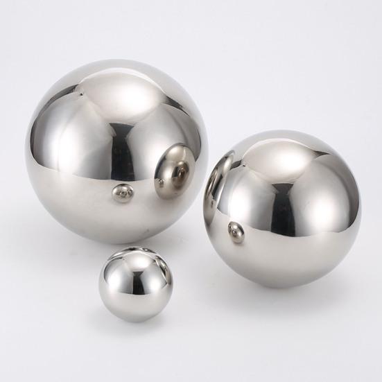 6 Pcs Stainless Steel Decorative Balls Metal Hollow Balls Smooth Gazing Mirror Ball for Home Garden Dcor