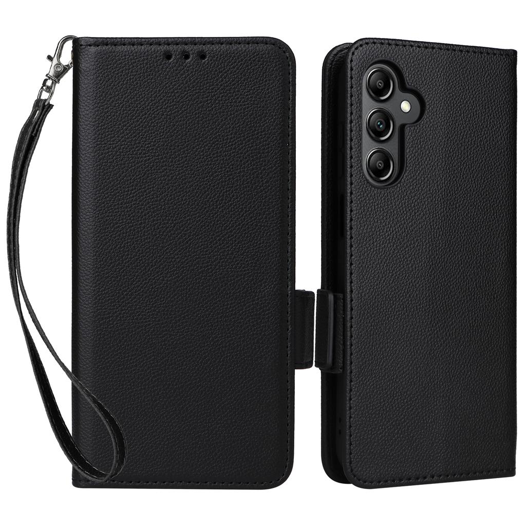 For Samsung Galaxy A15 4G/5G Wallet Case PU Leather Litchi Texture Phone Stand Cover