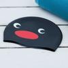 Elastic Swimming Cap Waterproof Silicone Swimming Cap Penguin Swimming Cap  Professional Use