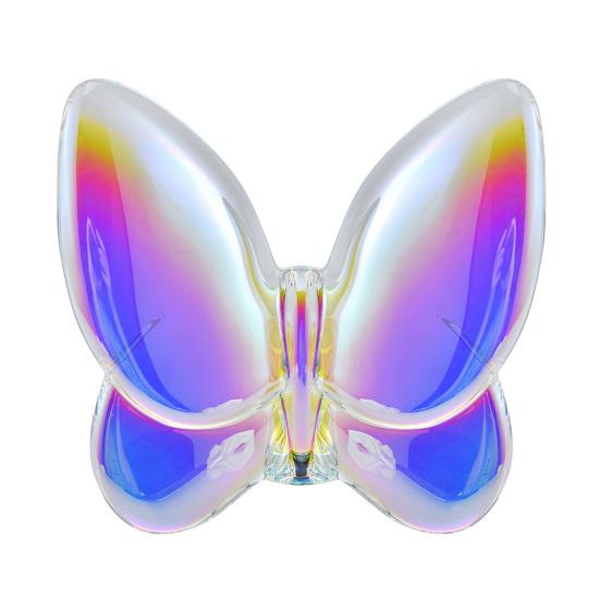 Искусственная хрустальная статуэтка бабочки, мини-статуэтка летающей бабочки, стеклянная бабочка, животное, коллекционная