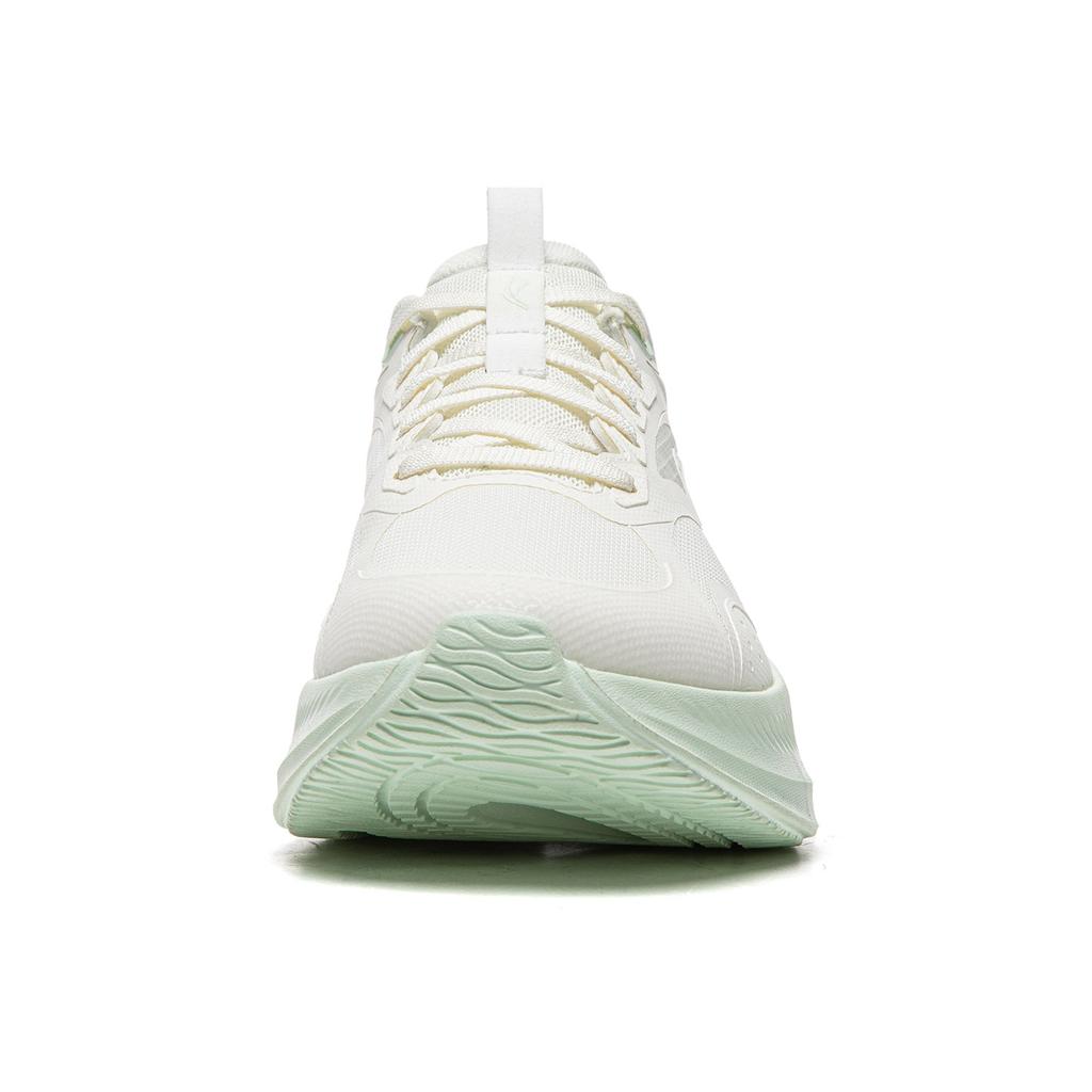 Li Ning Ling Bo V2 Толстая подошва Увеличение роста Мягкая амортизация Кроссовки для бега Женские кроссовки Молочно-белый ARSV104-2