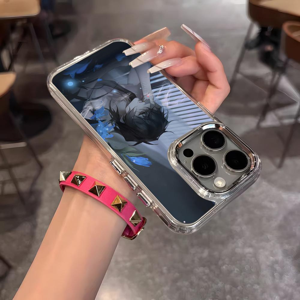 Аниме чехол для телефона Slow Damage для IPhone 17 Air 16 15 14 13 12 11 Pro Pro Max Plus Прозрачный мягкий чехол