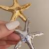Булавка-корсаж в форме морской звезды, брошь, уникальная брошь-булавка, брошь для одежды, сплавная текстура для дружбы и празднования