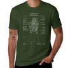 Raptor Engine. Starship System (White Stencil - No Background) T-Shirt oversizeds summer top graphic t-shirts anime