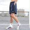 Шорты мужские Li Ning Running Series с логотипом, однотонные, прямые, цвет темно-синий AKST633-2