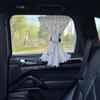 Автомобильная штора для окна, моющаяся мягкая тканевая занавеска с принтом, светозащитная теплоизоляция, универсальная защита от солнца