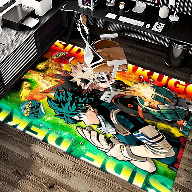 1pc My Hero Academia Boku No Hero Academia Anime Chair Mat, Non-Slip Carpet for Office Desk, Home Decor, Living Room, Bedroom, Perfect Gift for Fans o