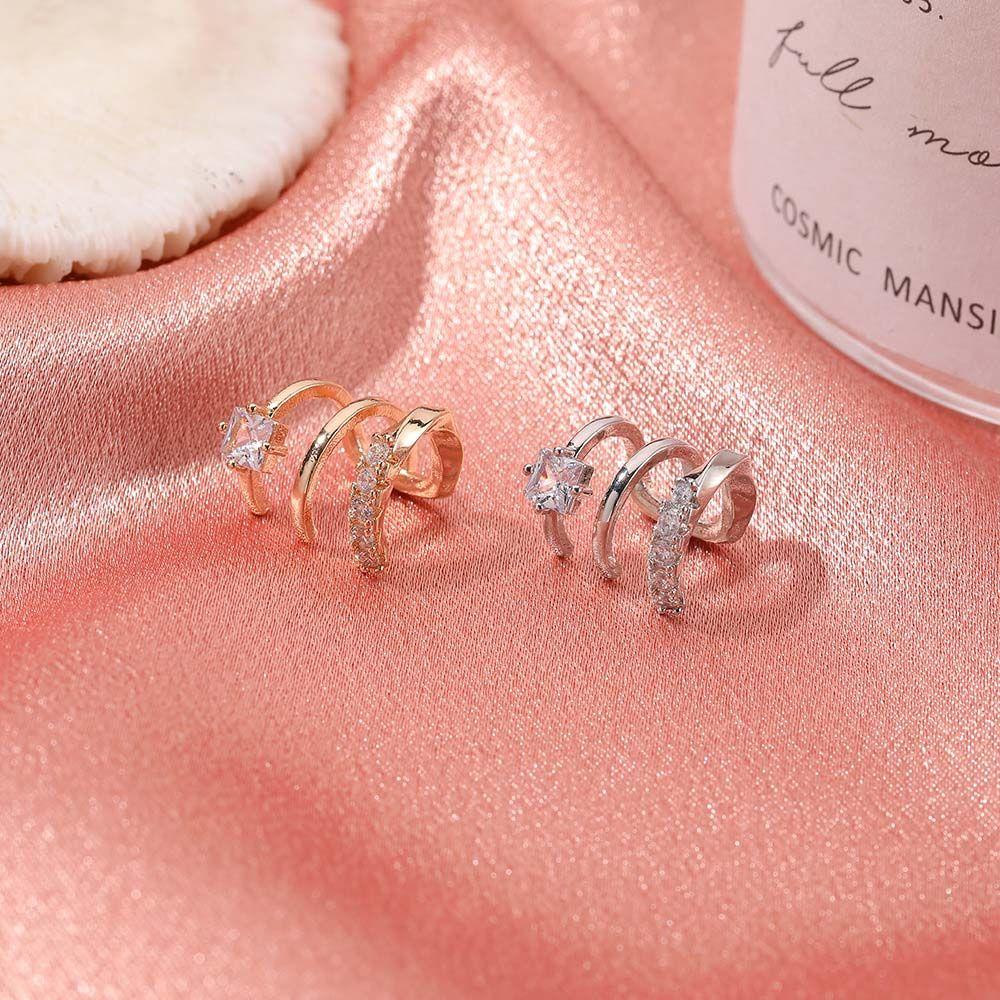 Серьги-клипсы из жемчуга и страз, корейский стиль, женские серьги-клипсы из циркония