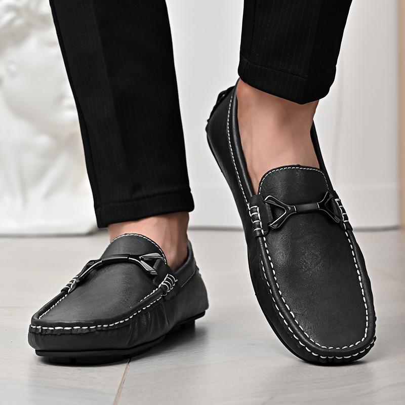Summer Comfy Leather Mens Casual Shoes Classic Slip On Designer Loafers Business Driving Shoes Formal Mocassin Men Walking Shoes