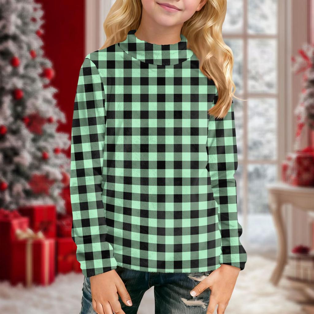 Children's Daily Casual Long-sleeved Printed Tops T-shirt