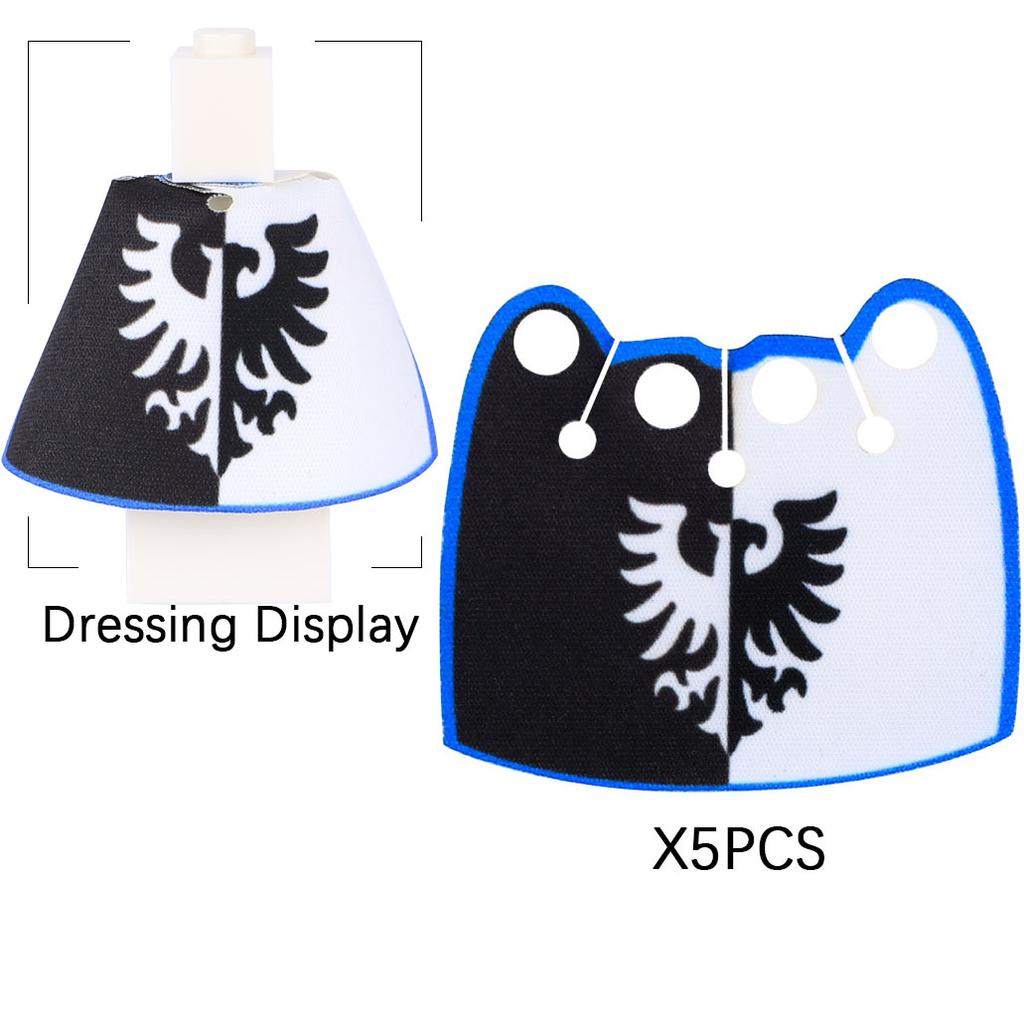 Набор Строительных Блоков MOC Офицерская Накидка Рыцари Льва Средневековье Фигурки Аксессуары Шарф Накидка из Искусственного Меха Блоки Игрушки Подарок Мальчикам