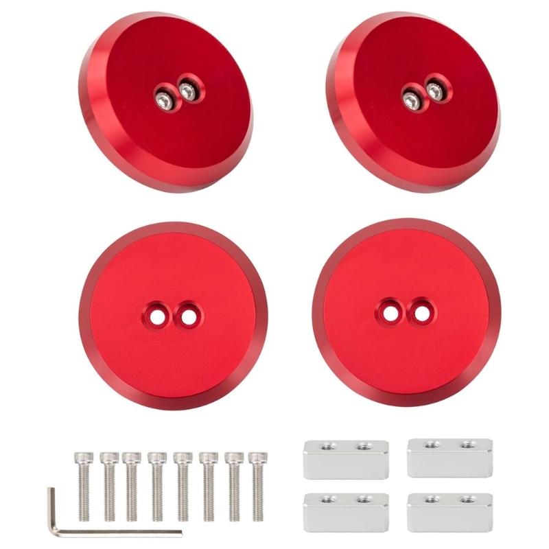 4pcs Car Jack Pad Adapter Aluminum Floor Jack Pad Auto Repair Tools Accessories Replacement For Chevy Corvette C5 C6 C7 C8