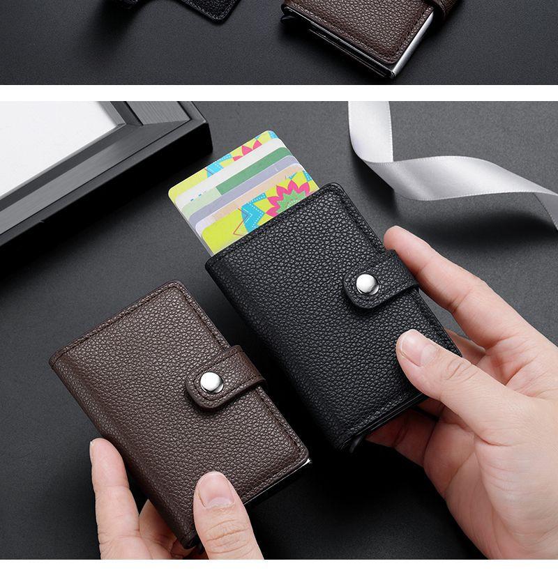 2025 мужской кожаный тонкий зажим для денег с передним карманом, тонкий новый держатель для кредитных карт, визитницы, Cardpackage