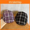 Checkered Fashion Pattern Women Casual Duckbill Cap For Summer Autumn And