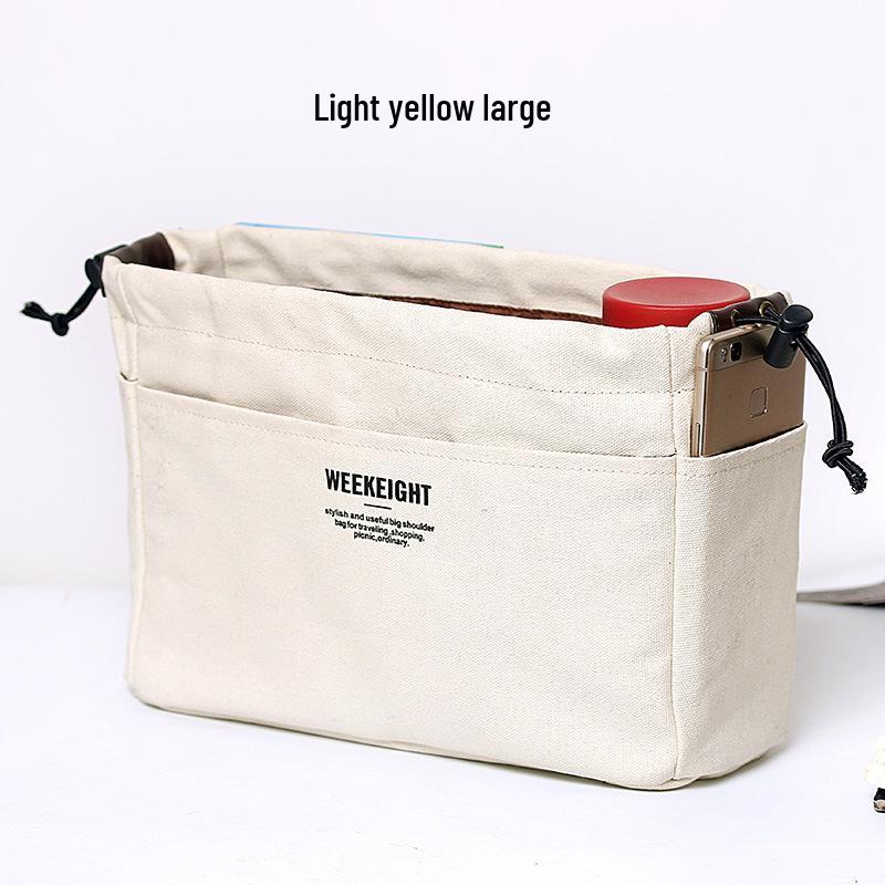 Kiss the Rain: Waterproof Canvas Makeup Bag - Practical & Portable Storage