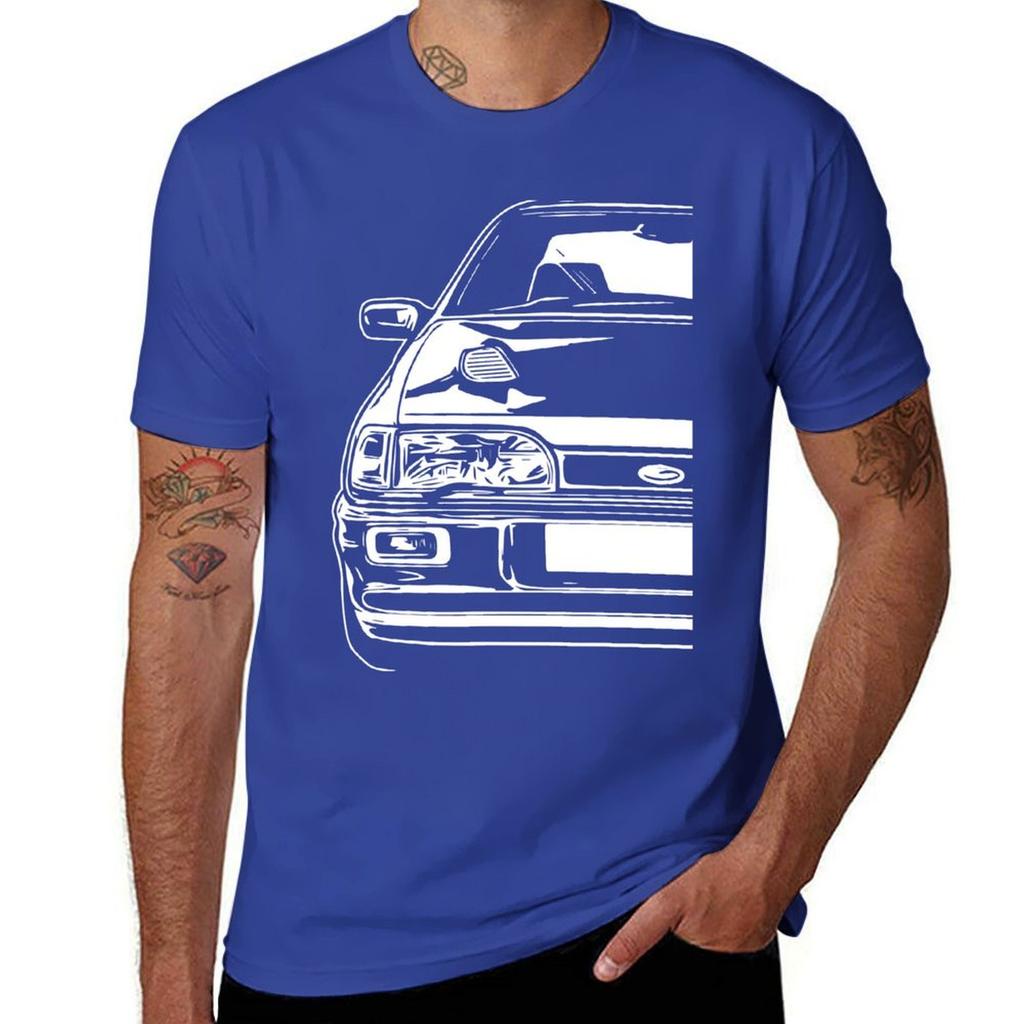 Classic Car Sierra RS Cosworth Sapphire Dr TShirt anime clothes tops Unisexs white t shirts