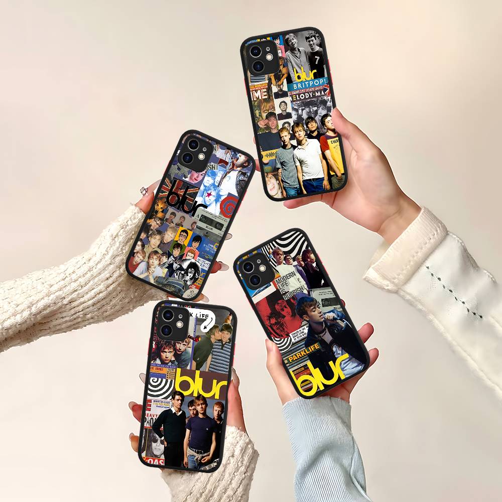 Rock Band B-Blur Matte Protective Case For IPhone 16 15 14 13 12 11 Pro Max X XS MAX Protection Case
