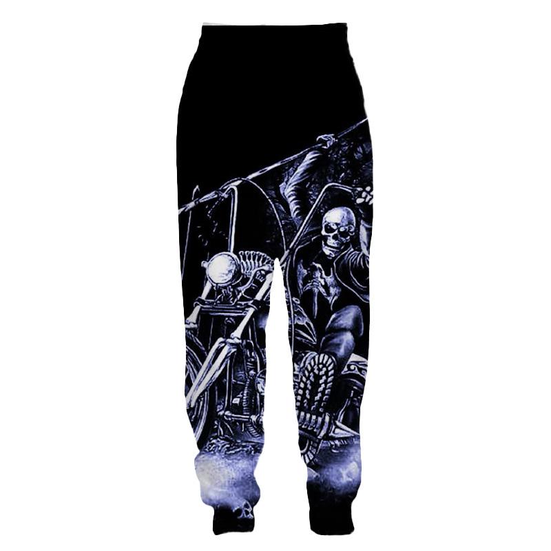 Spring Autumn Men's Pants Fashion Trousers Casual Man Sports Skull 3D Printed Streetwear Sweatpants Big Size Men Clothing S-6XL