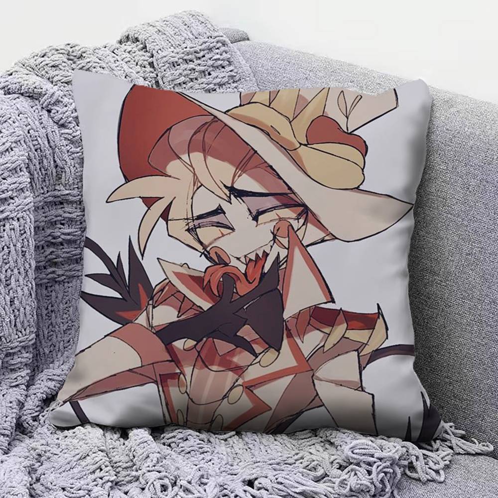 Hazbin HHotel Lucifer MMagne Pillow Covers Home Sofa Cushion Covers and Aecorative Custom