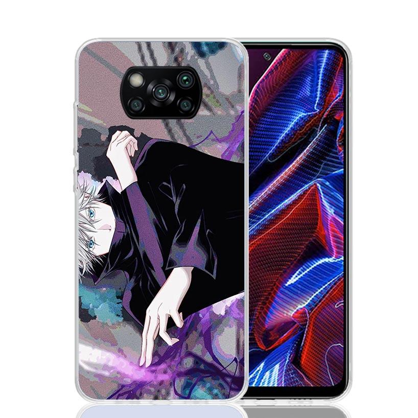 Япония Аниме JujuKaisen Чехол для телефона Для Xiaomi Poco X7 X6 X5 Pro F7 Ultra Redmi 15C 15 13 13C 12 12C 10 10A 10C 9 9A 9C 9T Чехол P