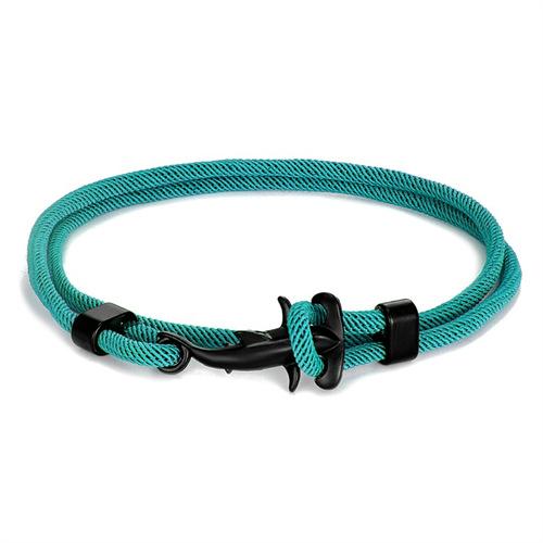 Маленький Свежий Черный Маленький Акула-Молот Браслет Миланская Веревка Многооборотный Регулируемый Шнурок на Руку Работник