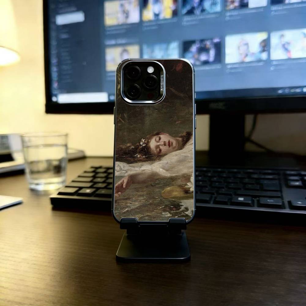 Классический чехол для телефона в стиле Караваджо для iPhone 17,16,15,14,13,12,11 Plus,Pro Max,XS,Разноцветный Серебристый чехол для телефона Funda Cover