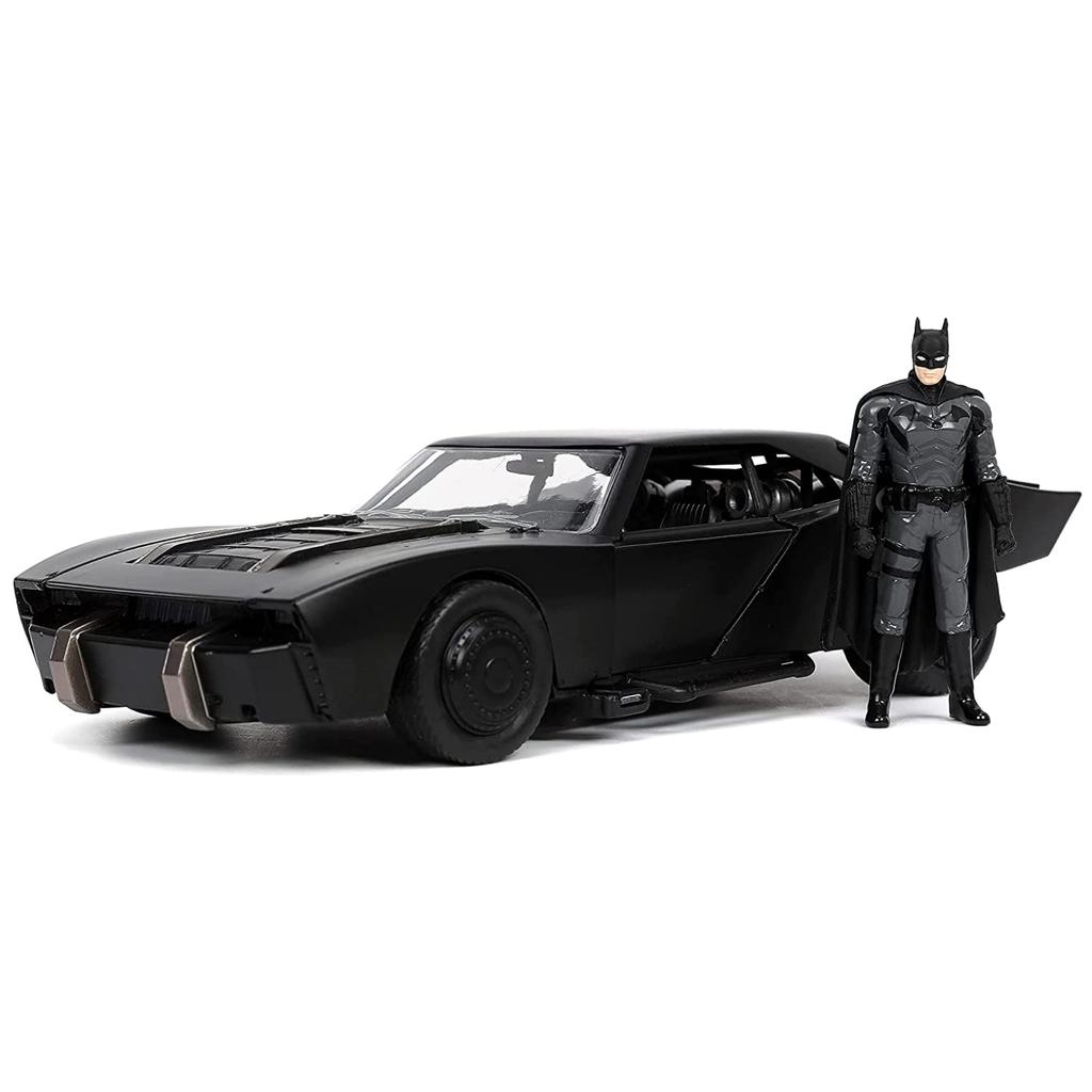 DC Comics The Batman JADA TOYS 2022 Metals Scale Diecast Vehicle Batmobile with Light Up THE BATMAN JADA TOYS 2022 METALS Scale DIE CAST VEHICLE