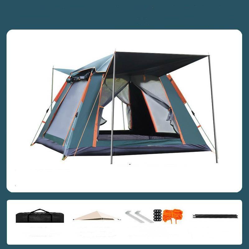 Палатка для открытого парка, 3-6 человек, переносная, кемпинговая, встроенная, полностью автоматическая, кемпинговая палатка