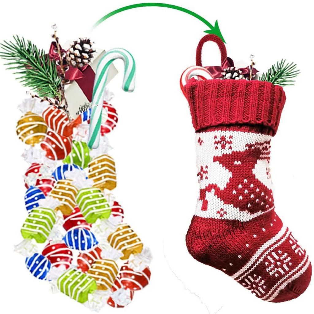 Christmas Decorations Embroidered Socks Gift Bags Christmas Decoration Pendants