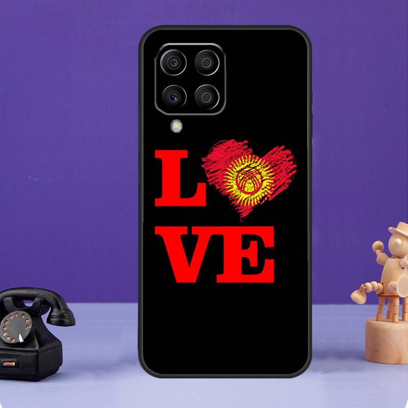Чехол с флагом Кыргызстана для Samsung Galaxy M36 M56 M16 M33 M53 M13 M12 M32 M52 M20 M15 M55 M31 M14 M35 M34 M54
