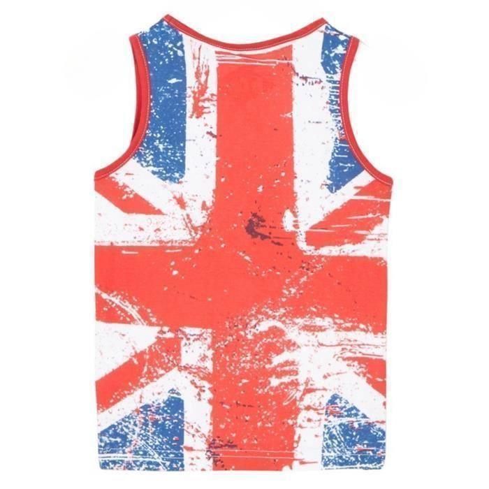 Débardeur - Lee Cooper - GLC0140 DEB ROUGE-10A - Garçon - Col arrondi - Rouge