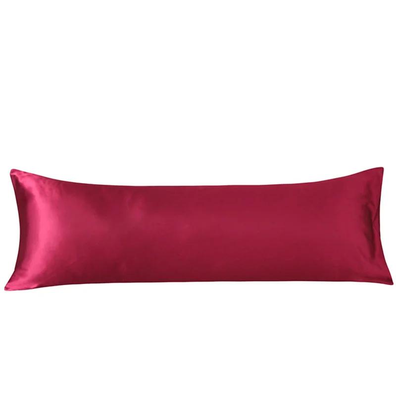 Body Size Pillow Cases High-end Pillow Cover Couple Double Pillow Case Solid Color Cases Safety No Zipper