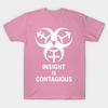 Футболка женская Insight Is Contagious Trans Biohazard Белый текст Harajuku Print Kawaii футболка летняя женская футболка с коротким рукавом топ