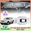 Full Coverage Sunshades for Jeep Grand Cherokee WK2 2011~2024 Car Rear Side Window Windshield Anti-UV Covers Sunvisor Accessorie