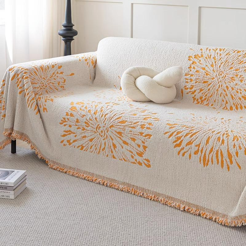 Nordic Style High-Grade Sofa Towel Chenille Sofa Cover Cloth Four Seasons Universal Anti-Scratching Sofa Cover Sofa Cover