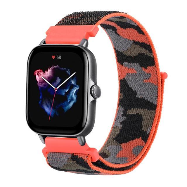 20 мм 22 мм Нейлоновый ремешок для Amazfit GTS 2/2e/3/4/GTS 2 mini/GTR 4/3/3 Pro/2/2e/47 мм Stratos 2 3 Браслет Amazfit Bip/Balance Ремешок