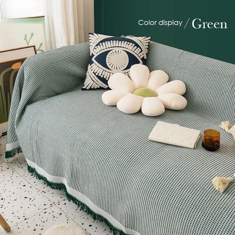 Чехол для дивана в богемном стиле для сдаваемой в аренду недвижимости Four Seasons, ткань с волнистым узором